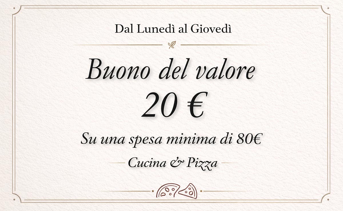 Buono del valore 20 euro